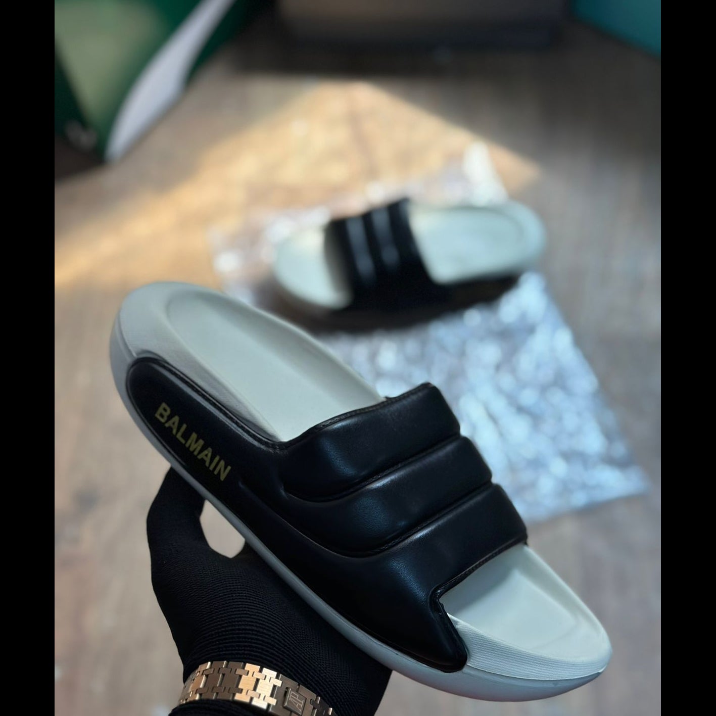 BALMAIN PARIS SLIDESLIDE First Copy Slipper dashingboot