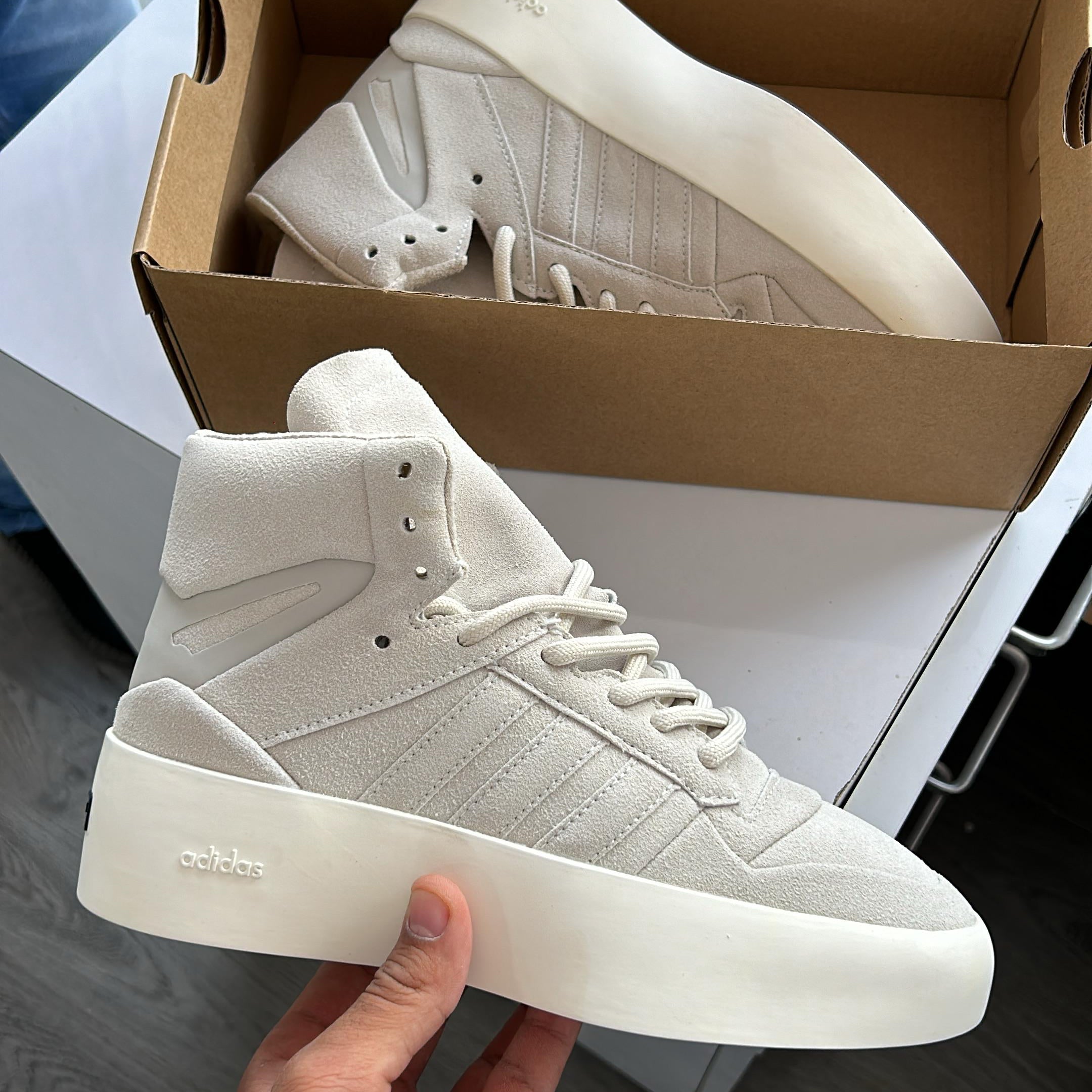 Adidas Fear Of god Top Leather Quality First Copy Shoes 2024