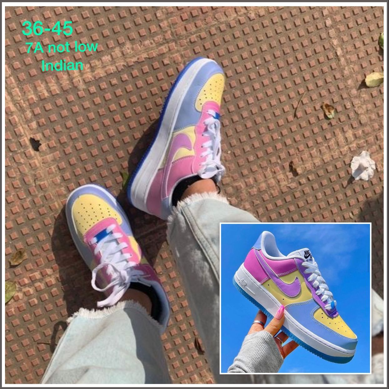 Nike Airforce 1 Low UV Reactive Colour Changing Unisex Sneakers Shoes