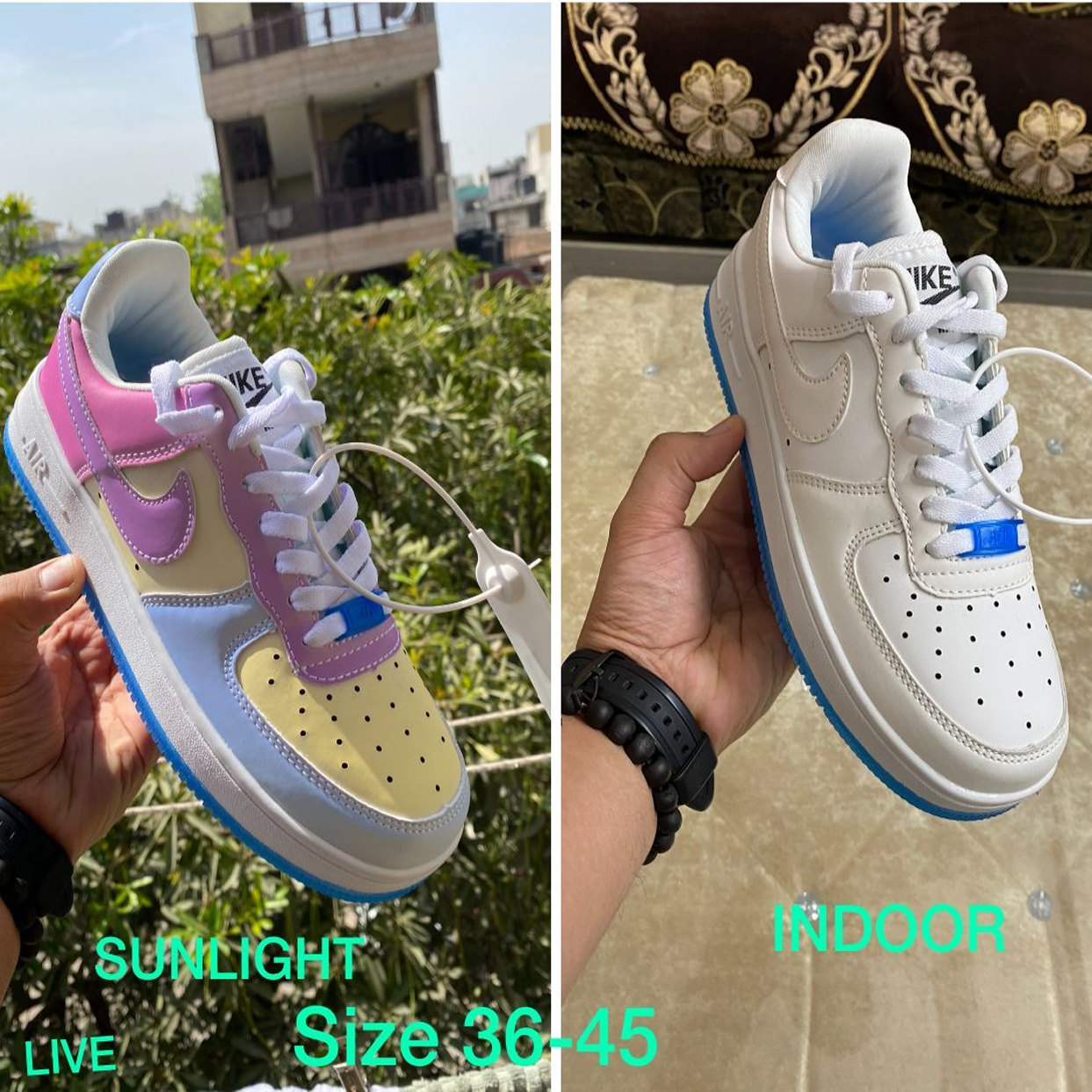 Airforce UV Color Changing Shoes